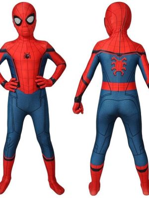 Kids Spider-man Homecoming Cosplay Costume Spandex Suit