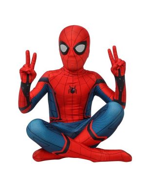 Kids Spider-man Homecoming Cosplay Costume Spandex Suit_2