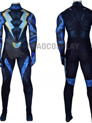 Black Lightning Costume Cosplay Bodysuit for Adults