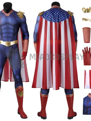 Homelander Costume The Boys Season 4 Homelander Spandex Printed Cosplay Suits