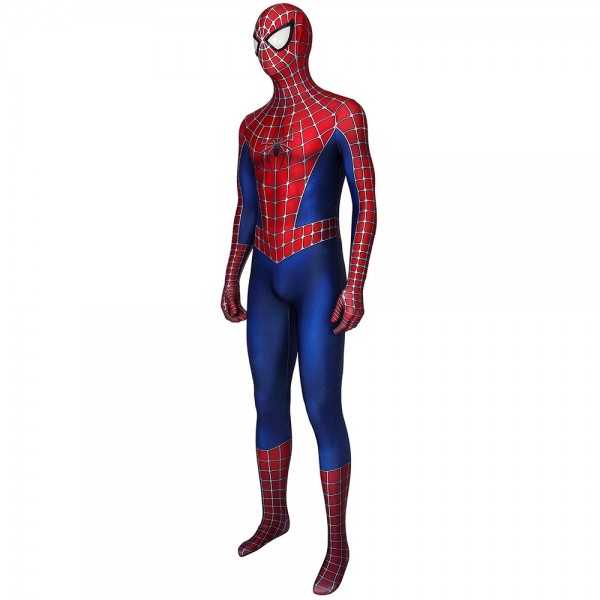 Spider-Man 2 Tobey Maguire Cosplay Costume Adult Spandex Printed Suit