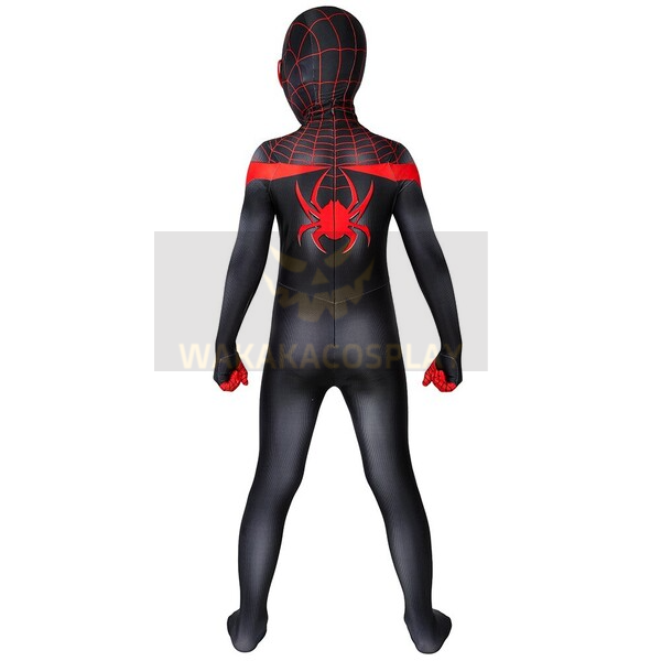 Kids Miles Morales PS5 Spider-man Cosplay Halloween Suit