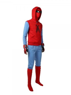 Spider-man Homecoming Cosplay Costume Red Hoodie Suit