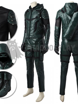 Green Arrow Costume Arrow Season 5 Oliver Queen Cosplay Suit