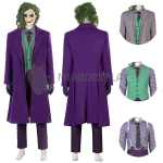 Joker Costume Dark Knight Joker Purple Cosplay Suits With Mask