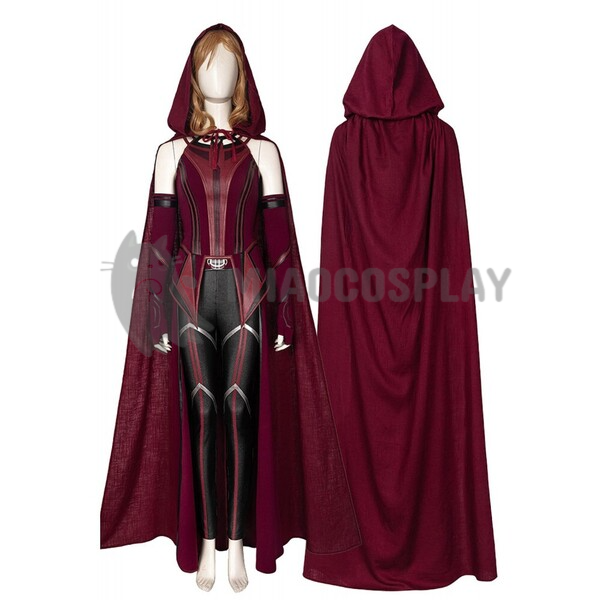 Wanda Maximoff Costumes WandaVision Halloween Cosplay Carnival Suit