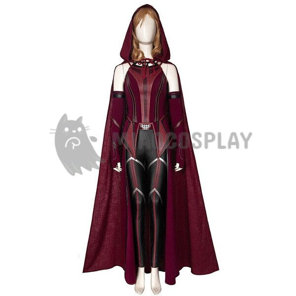 Wanda Maximoff Costumes WandaVision Halloween Cosplay Carnival Suit