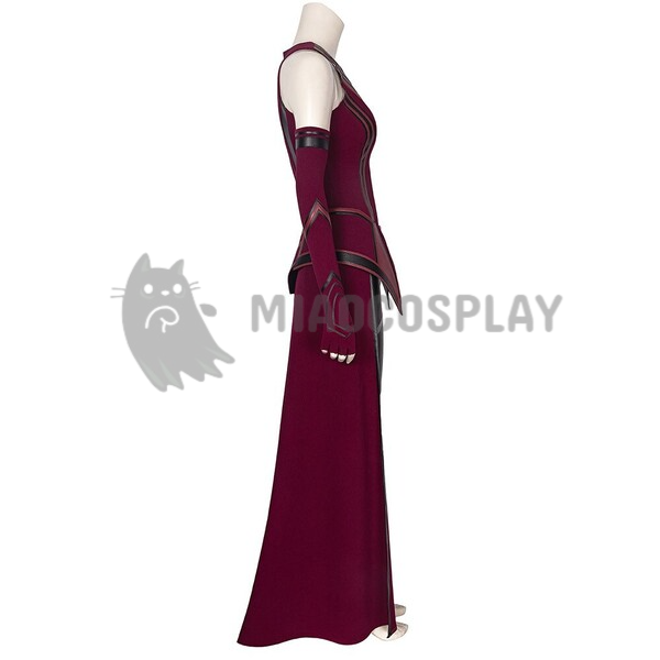 Wanda Maximoff Costumes WandaVision Halloween Cosplay Carnival Suit